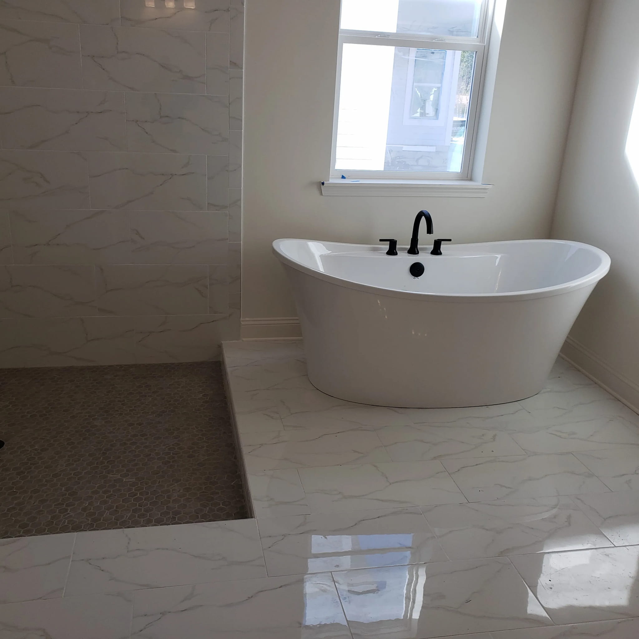 Luxury bathroom shower tile installation in Jacksonville